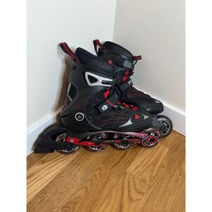K2 Fit 80 Mens Inline Skates Black Red Rollerblades Size US 5 EUR 36.5